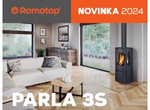Krbová kamna Romotop PARLA 3S - NOVINKA 2024