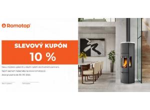Sleva 10 % na krbová kamna a krbové vložky ROMOTOP!