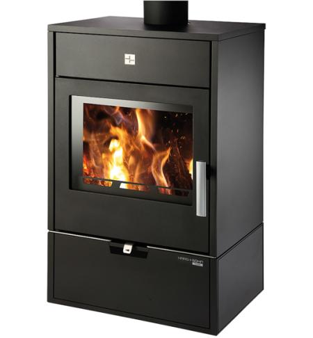 HAAS+SOHN WERFEN 9 s výměníkem 1S černá/litinová dvířka