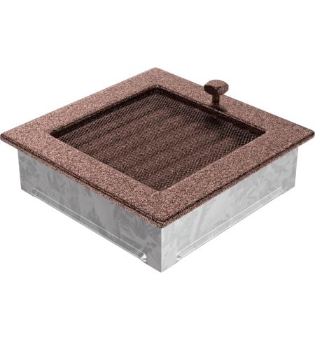 KRATKI mřížka 17x17 cm měděná se žaluzií