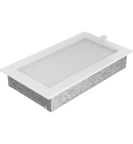 KRATKI mřížka 17x30 cm bílá se žaluzií