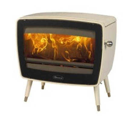 Litinová krbová kamna DOVRE Vintage 50/E8 smalt krémový