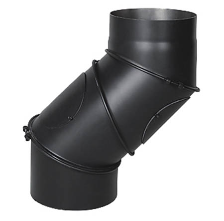 Koleno regulované 4 segmentové s čistícími otvory 200mm