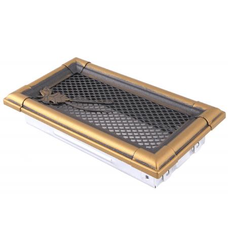 Krbová mřížka 10x20cm RETRO zlatá patina