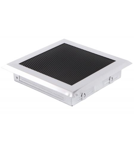 Krbová mřížka 16x16cm chrom