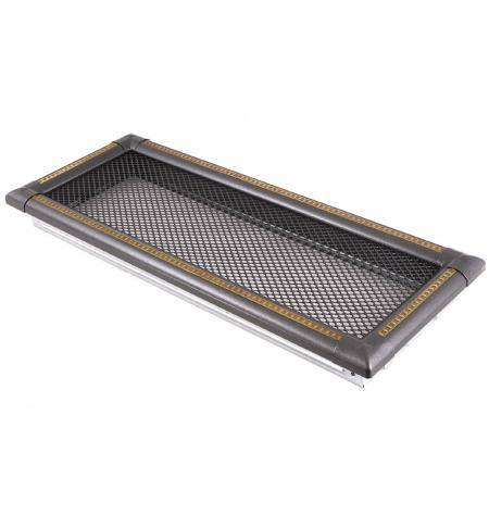 Krbová mřížka 16x45cm EXCLUSIVE grafit / mosaz patina