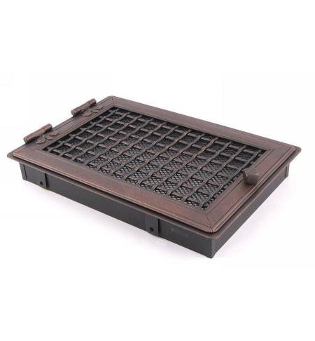 Krbová mřížka stylová 21x32cm měděná patina