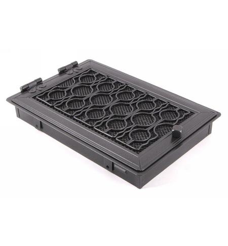 Krbová mřížka stylová 21x32cm s žaluzií grafit