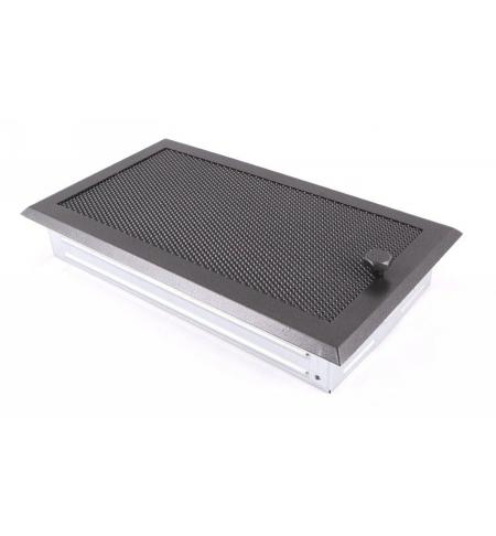 Krbová mřížka 16x32cm s žaluzií grafit