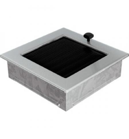 KRATKI mřížka 17x17 cm broušený nerez s žaluzií