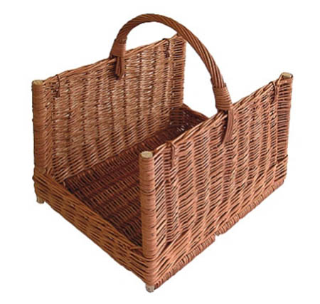 HS Flamingo HSF15-009 Koš na dřevo proutěný rovný