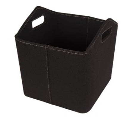 Koš na dřevo plstěný, černý