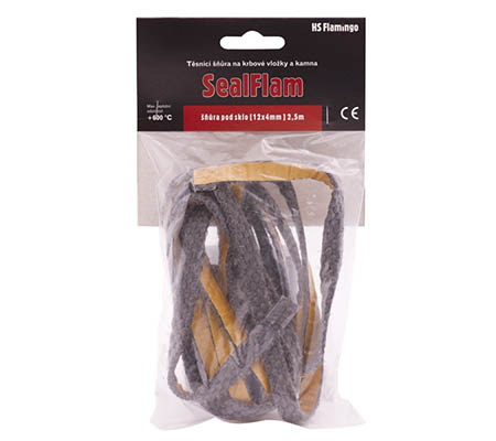 Těsnící šňůra pod sklo 12x4, 2,5m