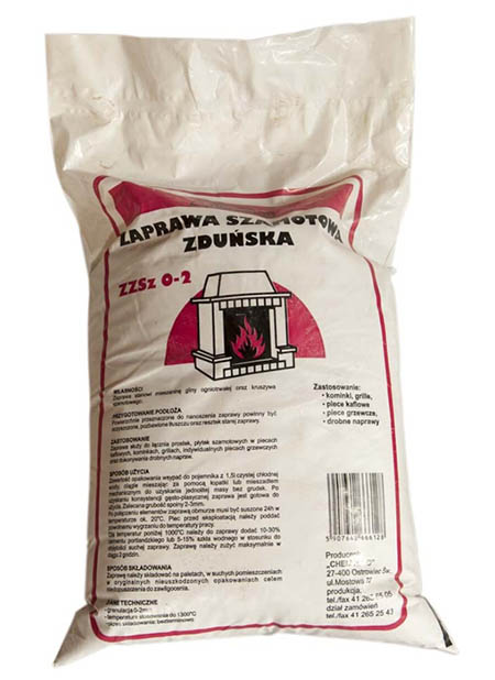 Šamotová malta 25Kg