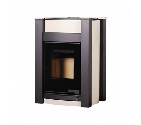 Krbová kamna HS Flamingo AQUAFLAM VARIO  KALMAR 11/5kW krémová