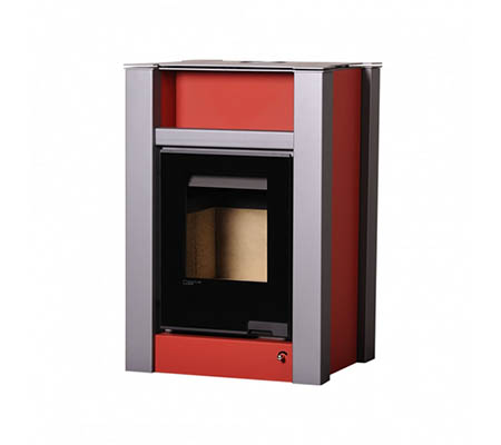 Krbová kamna HS Flamingo AQUAFLAM VARIO  LEND 11/7kW červená