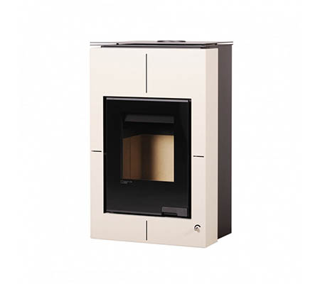 Krbová kamna HS Flamingo AQUAFLAM VARIO  SAPORO 11/5kW krémová