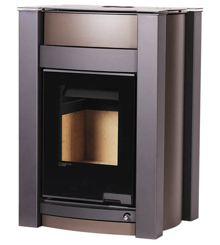 Krbová kamna HS Flamingo AQUAFLAM VARIO  KALMAR 11kW hnědá - sametová (teplovzdušná verze)