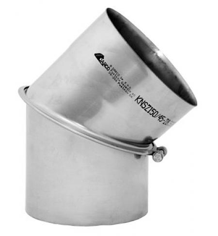 Koleno nerez 1mm - nastavitelné 45* 150mm