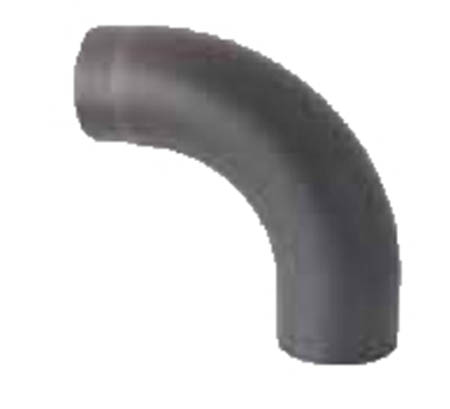 Koleno 90° tažené průměr 120 mm, černá