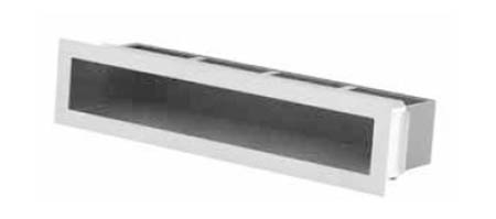 Ventilační otvory s montážním rámem – rovné 900 x 70 mm nerez