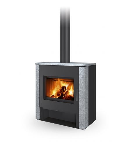 Romotop TELDE Kámen kamna s teplovodním výměníkem a dvojitým prosklením