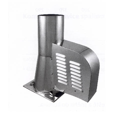 Komínový ventilátor M500 se čtvercovou podstavou průměr 200 mm