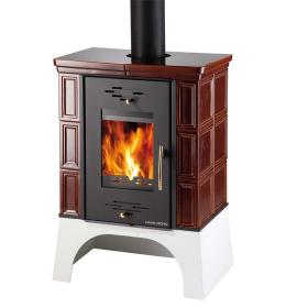 Kachlová kamna HAAS SOHN EBOLI černá, hnědá kachle