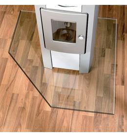 Lienbacher sklo pod kamna zkosený roh 8mm