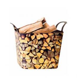 Univerzální koš Flexi dekor dřevo