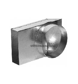 Redukce externího přívodu vzduchu krbových vložek Kratki pro flexo potrubí 100