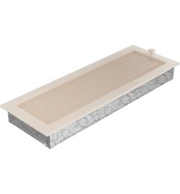 KRATKI mřížka 17x49 cm krémová se žaluzií