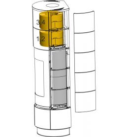 DELIA-CADIZ-SEVILLA-RODANO - AKUMULAČNÍ PRSTENEC - 2 PŮLKRUHY