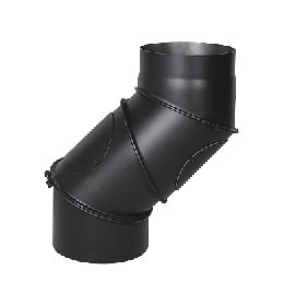 Koleno regulované 4 segmentové s čistícími otvory 180mm