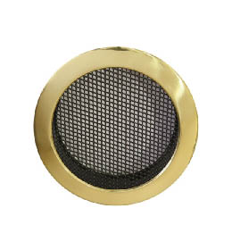 Krbová mřížka kulatá 125mm mosaz