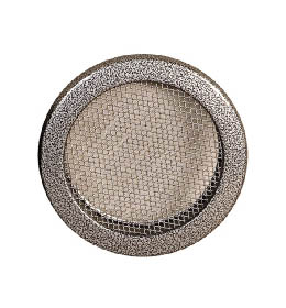 Krbová mřížka kulatá 125mm staré stříbro