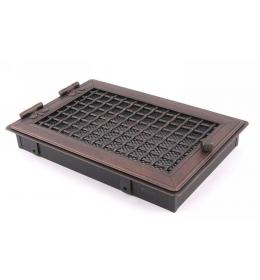 Krbová mřížka stylová 21x32cm měděná patina