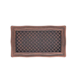 Krbová mřížka 16x32cm DECO měděná patina