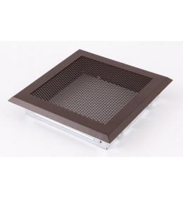 Krbová mřížka16x16cm hnědý brokát