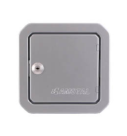 Revizní dvířka 140x140, stříbrná