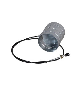 Ovládaná klapka do rozvodů 125mm, pozink