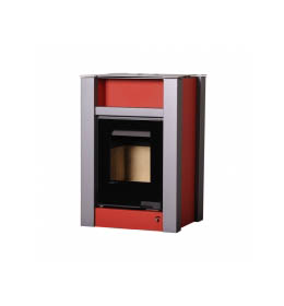 Krbová kamna HS Flamingo AQUAFLAM VARIO  LEND 11/7kW červená