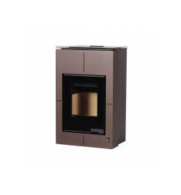 Krbová kamna HS Flamingo AQUAFLAM VARIO  SAPORO 11/7kW hnědá - sametová