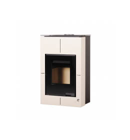 Krbová kamna HS Flamingo AQUAFLAM VARIO  SAPORO 11/7kW krémová