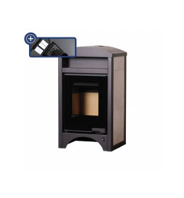 Krbová kamna HS Flamingo AQUAFLAM VARIO BARMA 11/7 Bělený Dub, elektronická regulace