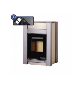 Krbová kamna HS Flamingo AQUAFLAM VARIO  KALMAR 11/7kW olivová, elektronická regulace