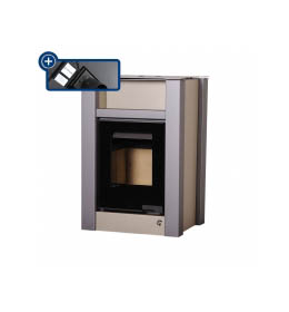 Krbová kamna HS Flamingo AQUAFLAM VARIO  LEND 11/5kW olivová, elektronická regulace