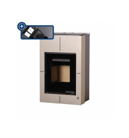 Krbová kamna HS Flamingo AQUAFLAM VARIO  SAPORO 11/5kW olivová, elektronická regulace