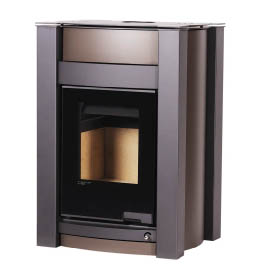 Krbová kamna HS Flamingo AQUAFLAM VARIO  KALMAR 11kW hnědá - sametová (teplovzdušná verze)