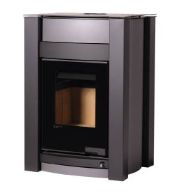 Krbová kamna HS Flamingo AQUAFLAM VARIO  KALMAR 11kW šedá (teplovzdušná verze)